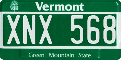 VT license plate XNX568