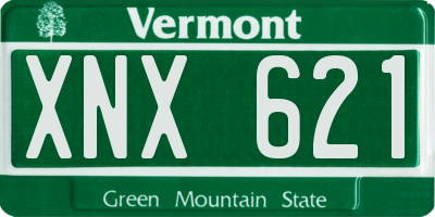 VT license plate XNX621