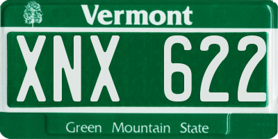 VT license plate XNX622