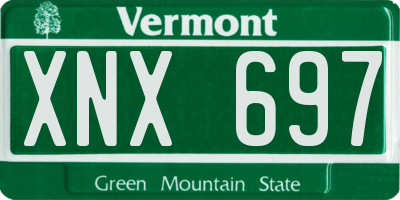 VT license plate XNX697