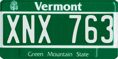 VT license plate XNX763
