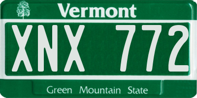 VT license plate XNX772