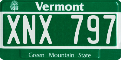 VT license plate XNX797