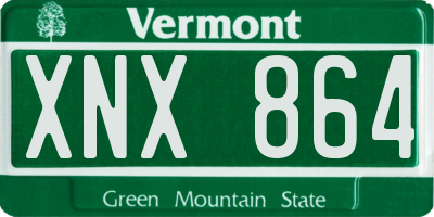 VT license plate XNX864