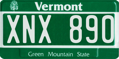 VT license plate XNX890