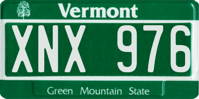 VT license plate XNX976
