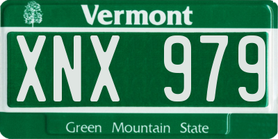 VT license plate XNX979