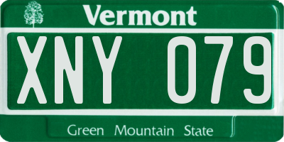 VT license plate XNY079