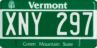 VT license plate XNY297