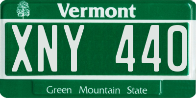 VT license plate XNY440