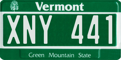 VT license plate XNY441