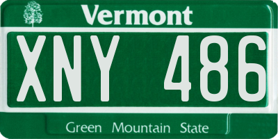 VT license plate XNY486