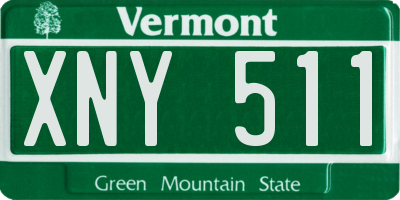 VT license plate XNY511