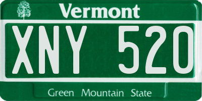 VT license plate XNY520