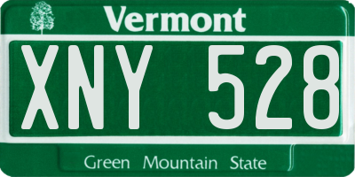 VT license plate XNY528