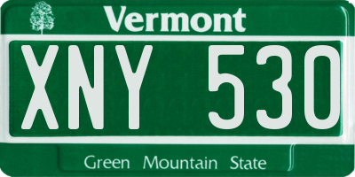 VT license plate XNY530