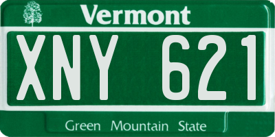 VT license plate XNY621