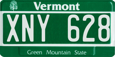 VT license plate XNY628