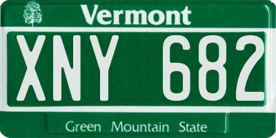 VT license plate XNY682