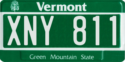 VT license plate XNY811