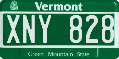VT license plate XNY828