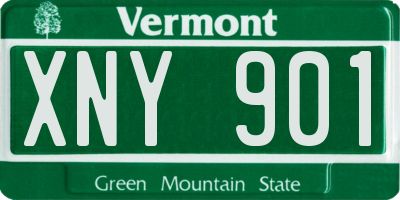 VT license plate XNY901
