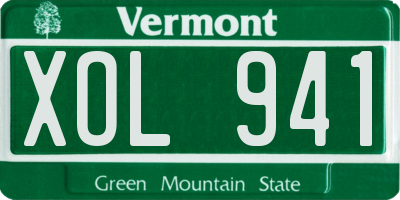 VT license plate XOL941