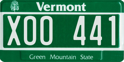 VT license plate XOO441