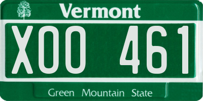 VT license plate XOO461
