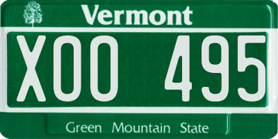 VT license plate XOO495