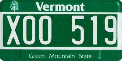 VT license plate XOO519