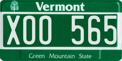 VT license plate XOO565