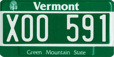 VT license plate XOO591