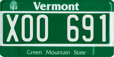 VT license plate XOO691