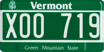 VT license plate XOO719