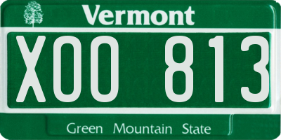 VT license plate XOO813