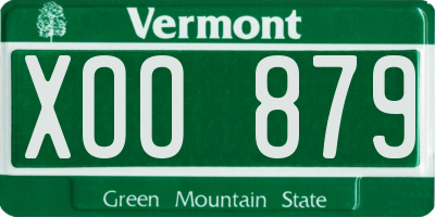 VT license plate XOO879