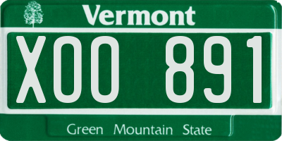 VT license plate XOO891