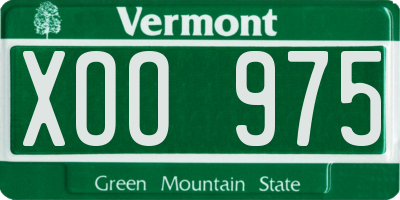 VT license plate XOO975