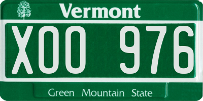 VT license plate XOO976