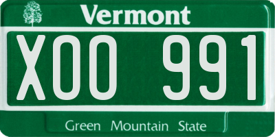 VT license plate XOO991