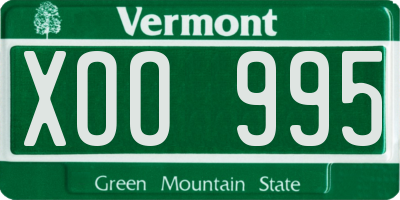 VT license plate XOO995