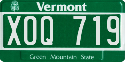 VT license plate XOQ719
