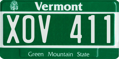 VT license plate XOV411