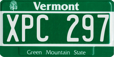 VT license plate XPC297