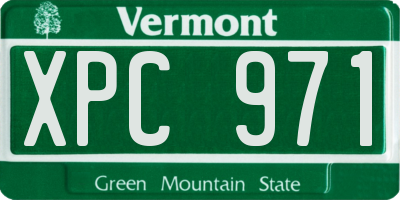 VT license plate XPC971