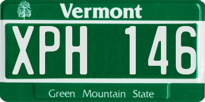 VT license plate XPH146