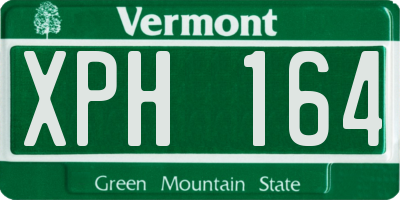 VT license plate XPH164