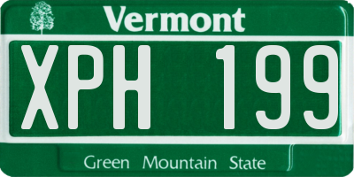 VT license plate XPH199