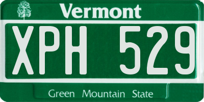 VT license plate XPH529